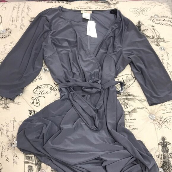 Love Squared Plus Size Faux-Wrap Maxi Dress - Picture 2 of 4